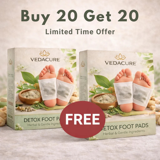 Ayurvedic 100% Herbal & Gentle Ingredient Foot Patches BUY 20 GET 20 FREE (Pack of 40)@499
